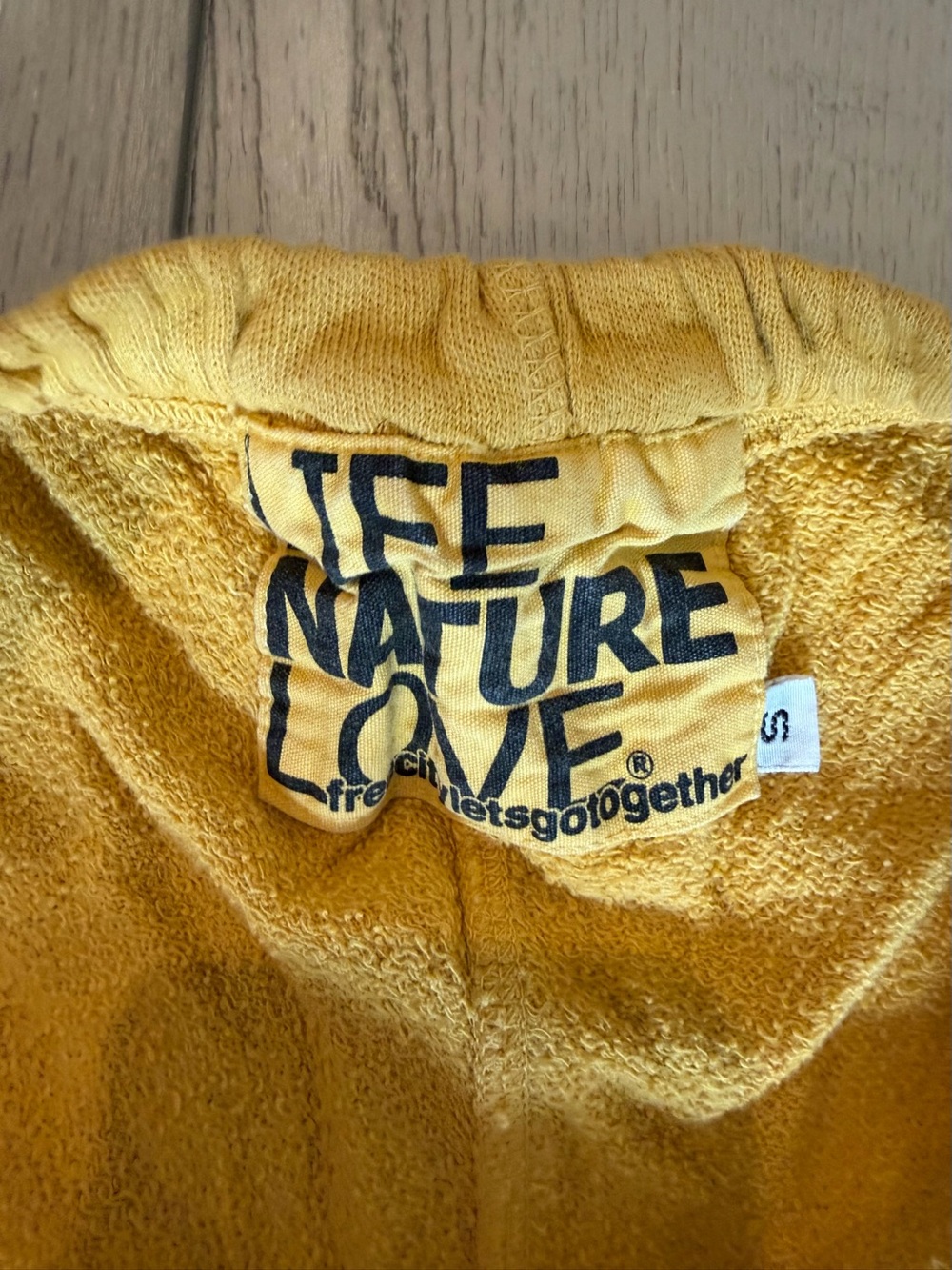 Free City 3/4 cropped Golden Yellow Jogger Sweatpants - Picture 3 of 3